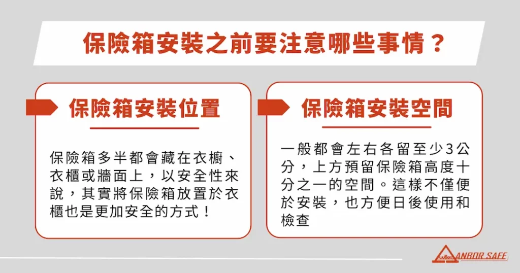 保險箱安裝之前要注意哪些事情？