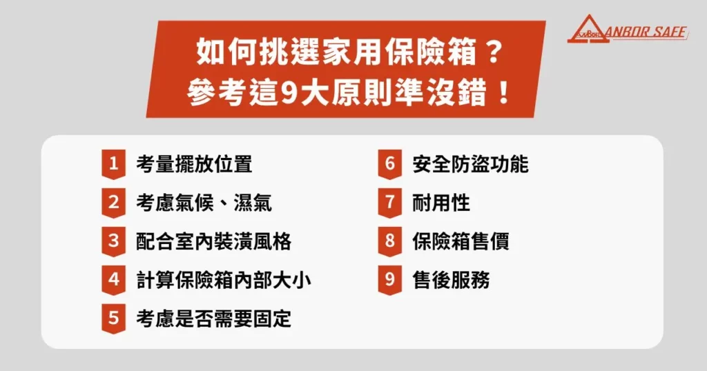 如何挑選家用保險箱？參考這 9 大原則準沒錯！