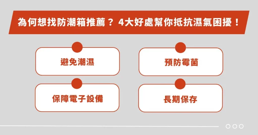 為何想找防潮箱推薦？ 4 大好處幫你抵抗濕氣困擾！
