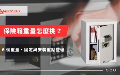 保險箱重量怎麼挑?6 個重量、固定與安裝重點整理